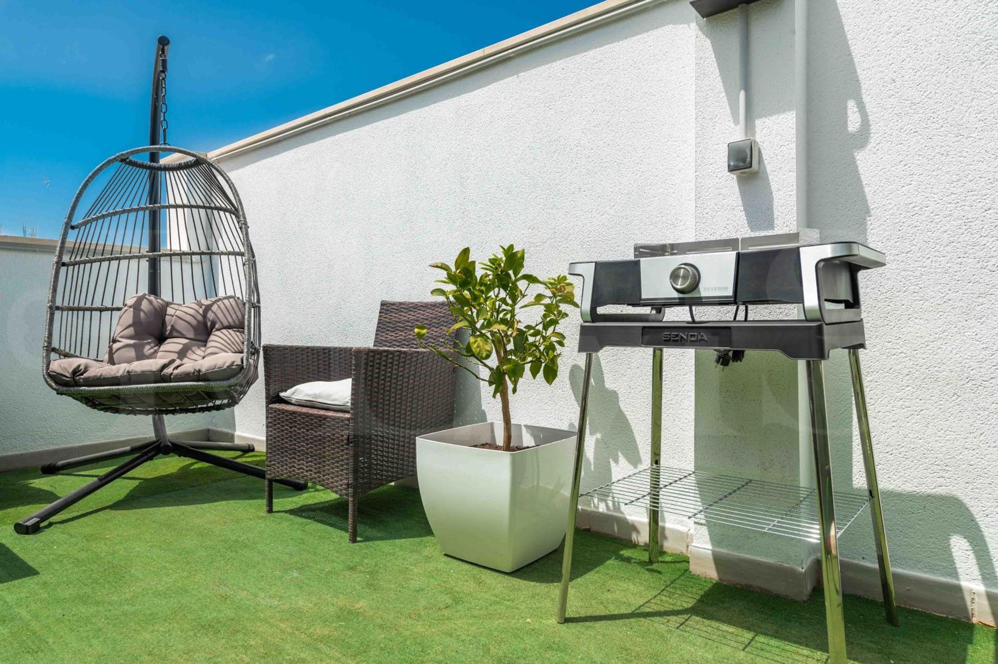 Modern Studio With Private Rooftop Terrace By Rems Málaga Dış mekan fotoğraf